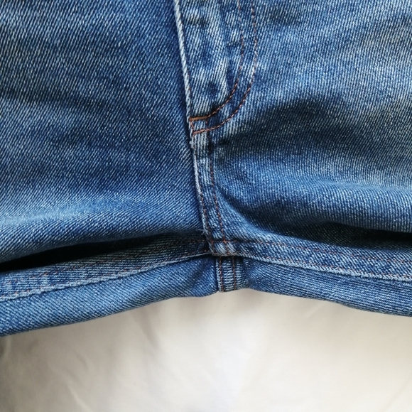 Toteme Straight Leg Mid Rise Ankle Crop Jeans Mid Blue 28 - Picture 11 of 16